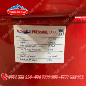 Bình tích áp tempo 100l 10bar