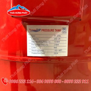 Bình tích áp tempo 200l 10 bar