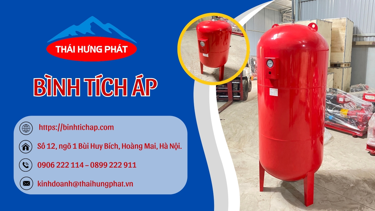 Bình áp máy bơm Tempo - Địa chỉ cung cấp sản phẩm chính hãng