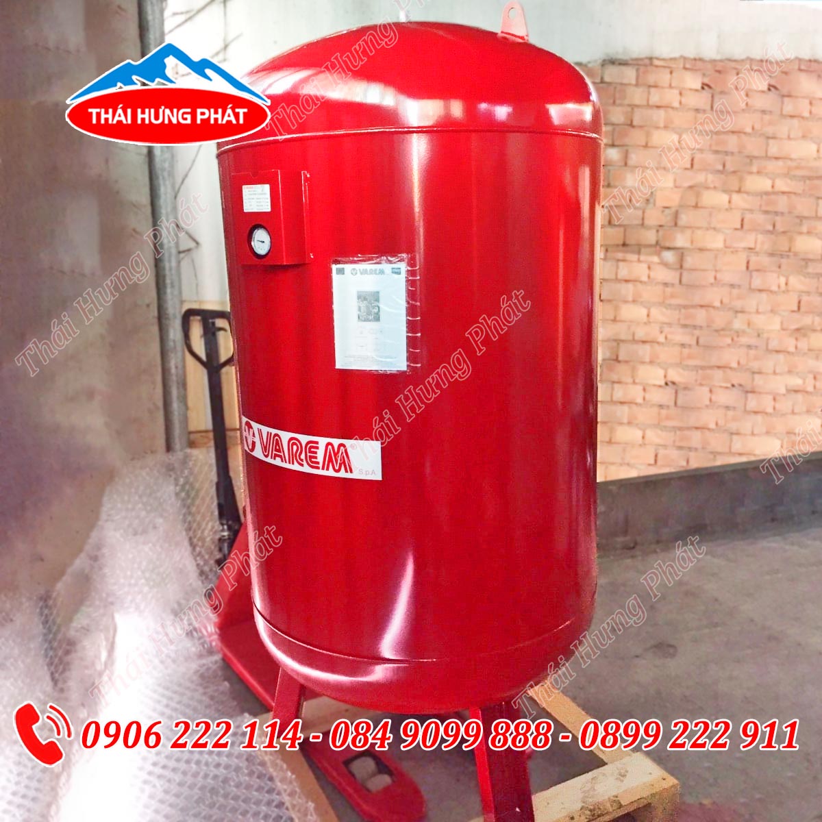 Bình tích áp Varem 1000L 16Bar