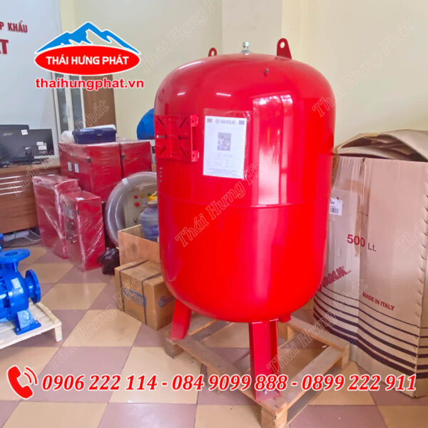 Bình tích áp Varem 500L 16 Bar | Bình áp lực máy bơm xuất xứ Ý