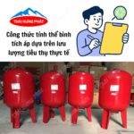Công thức tính thể tích bình tích áp chuẩn cho hệ thống cấp nước