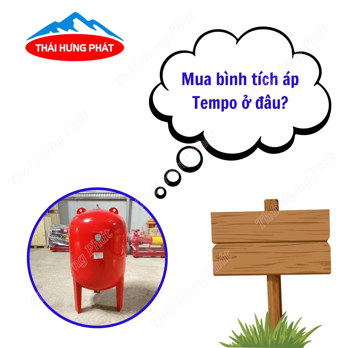 Bình áp máy bơm Tempo - Địa chỉ cung cấp sản phẩm chính hãng