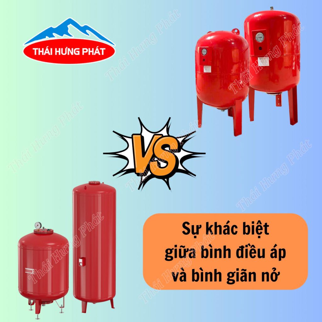 Tìm hiểu sự khác biệt giữa bình tích áp máy bơm và bình giãn nở